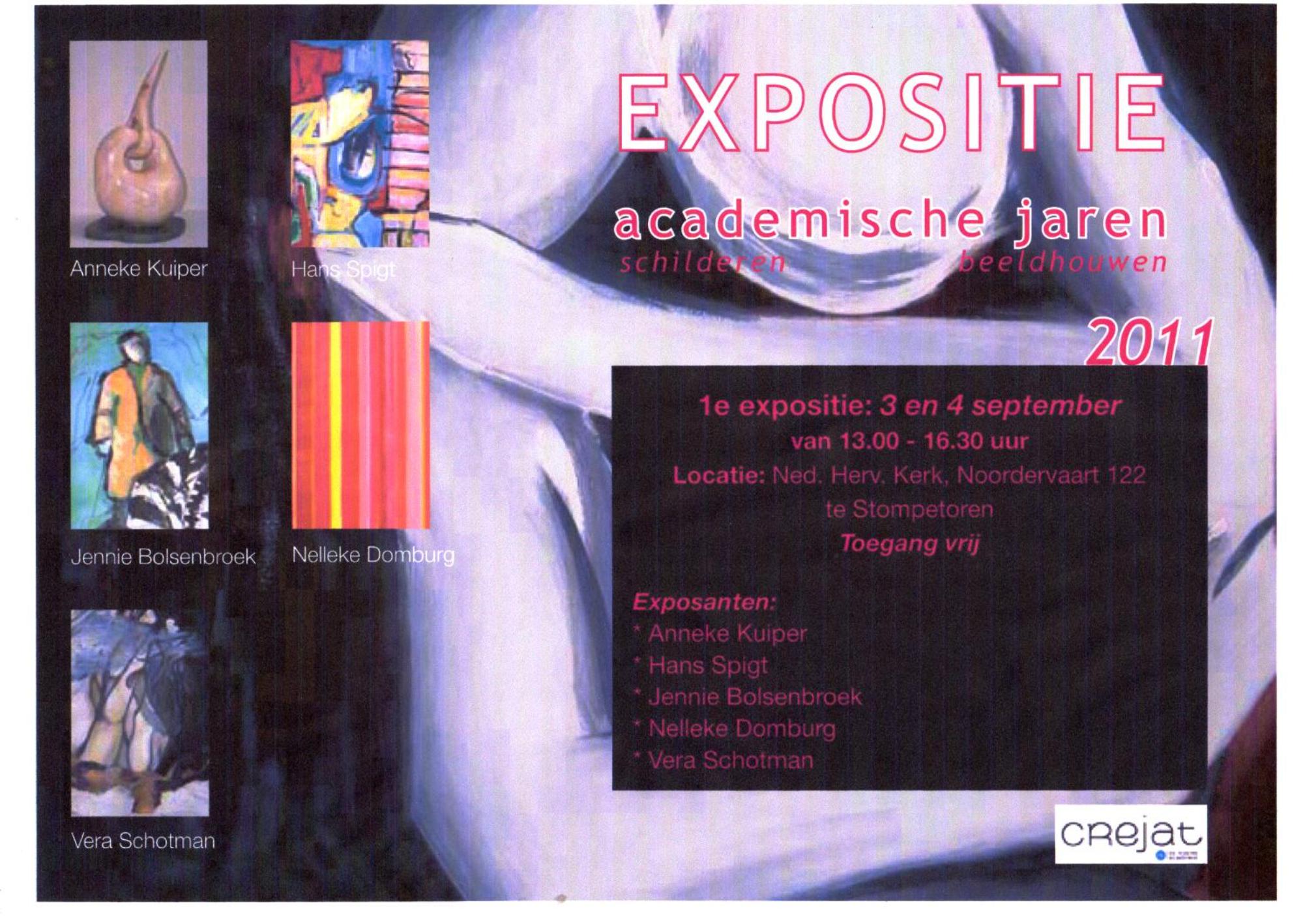 EXPOSITIE ACADEMISCHE JAREN  SCHILDEREN/BEELDHOUWEN