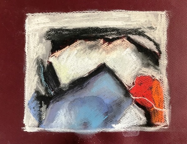 Nieuwe schetsjes gemaakt   met  pastel voor eventueel grote schilderijen.