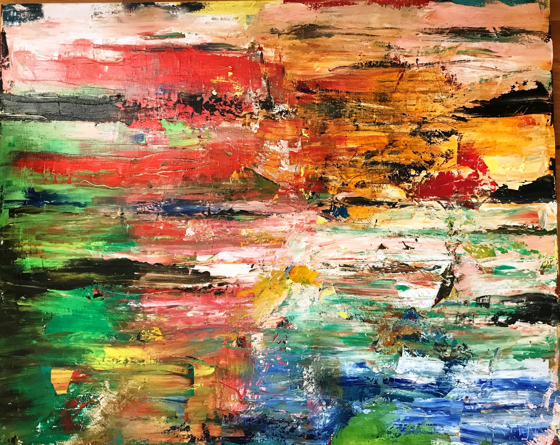 De eerste schilderijen  van 2020