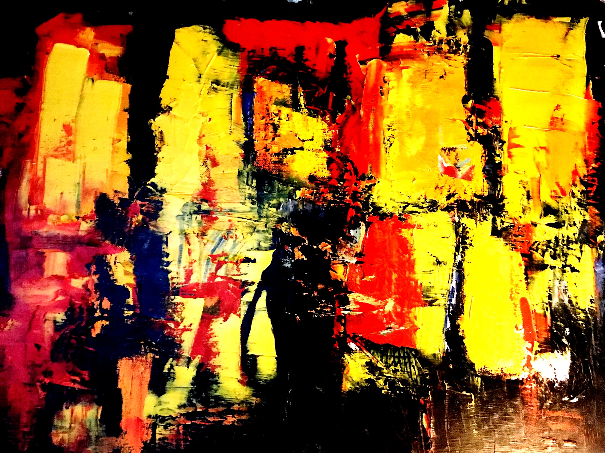 Volgend schilderij en de reeks van nieuwe abstracten