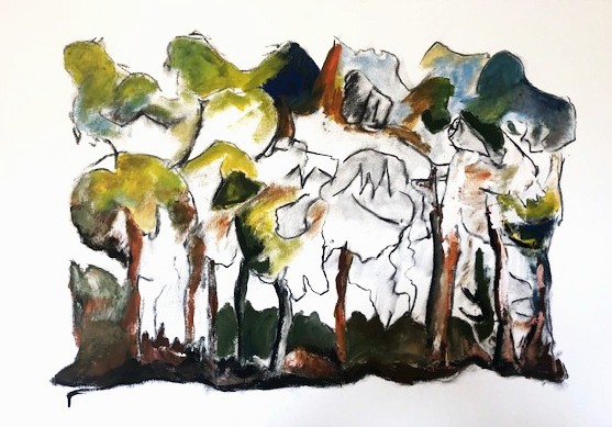 Nieuw schilderij in wording